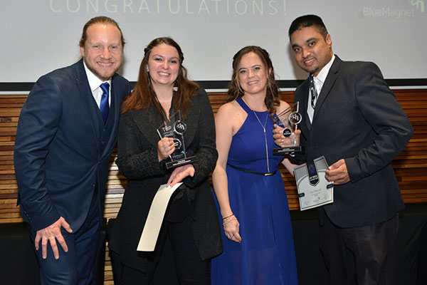 Sunil Sewpersadh receiving a digital marketing award