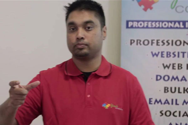 Sunil Sewpersadh in action at the first bootcamp